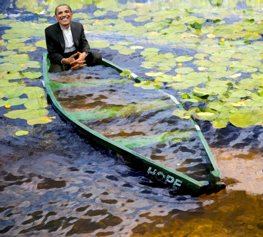 New Obama campaign slogan – “Things are going swimmingly”