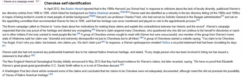 Warren Wikipedia 1-8-2013 updated