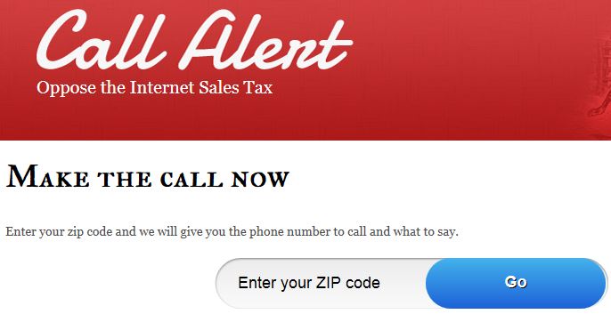 Heritage Action Call Alert Internet Sales Tax