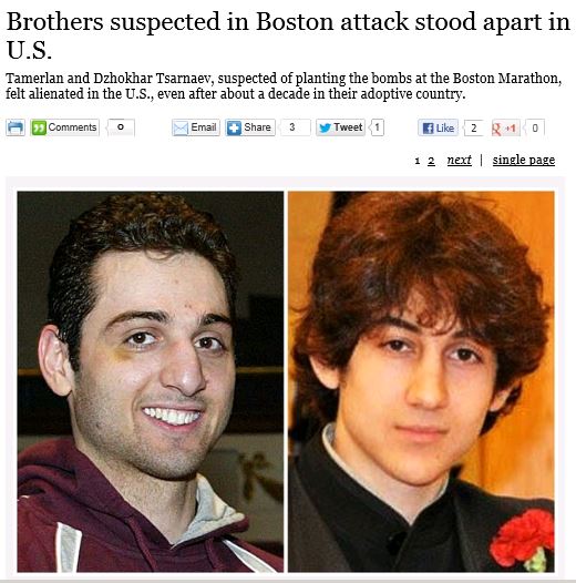 LA Times Brothers in Boston Attack Stood Apart