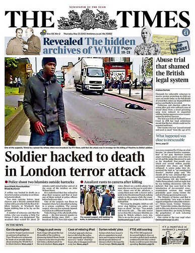 The Times Cover - Machete Terror Attack