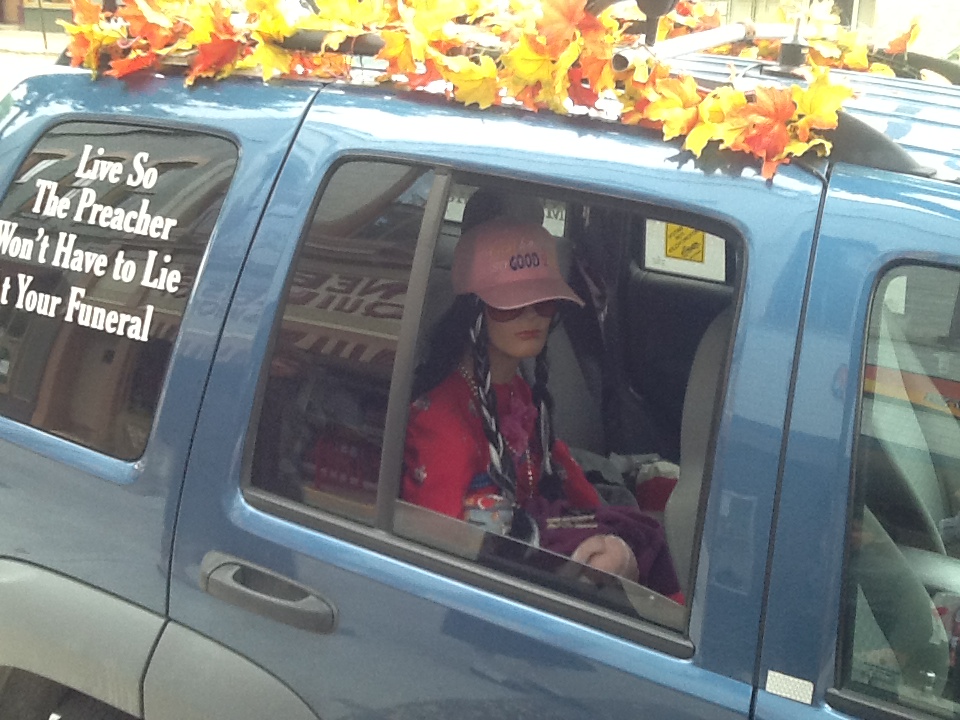 Bumper Sticker - Wellsboro PA - mannequin