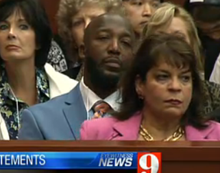Angela Corey, Special Prosecutor (Tracy Martin is immediately behind her)