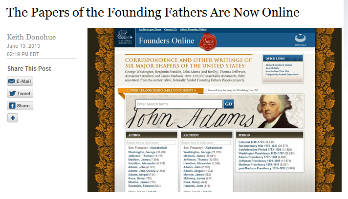 White House Blog Founding Fathers