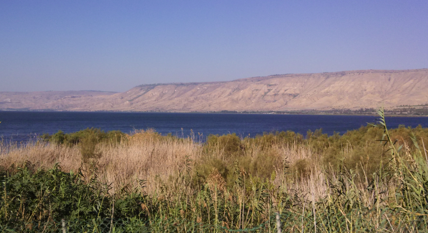 (Golan Heights over Sea of Galilee)