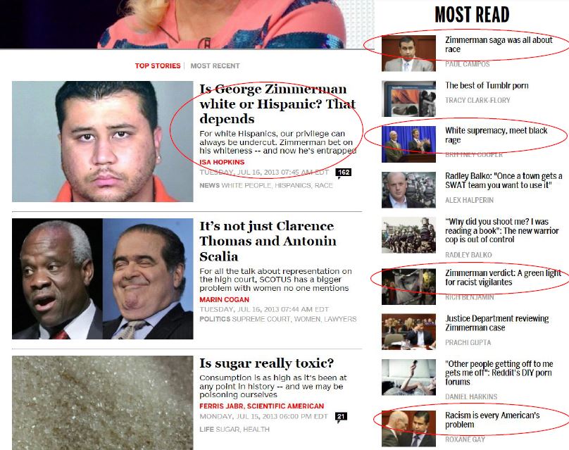 Salon.com Homepage 7-16-2013 1105 am - marked