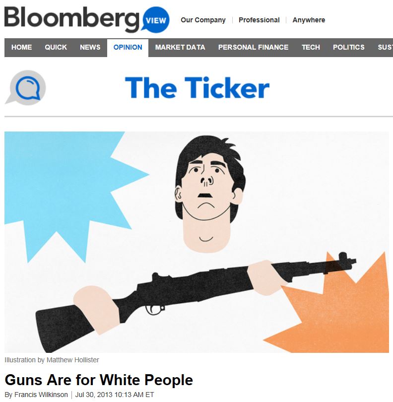 Bloombert News - Guns Are For White People