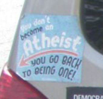 Bumper Sticker - Fredericksburg, VA - Atheist