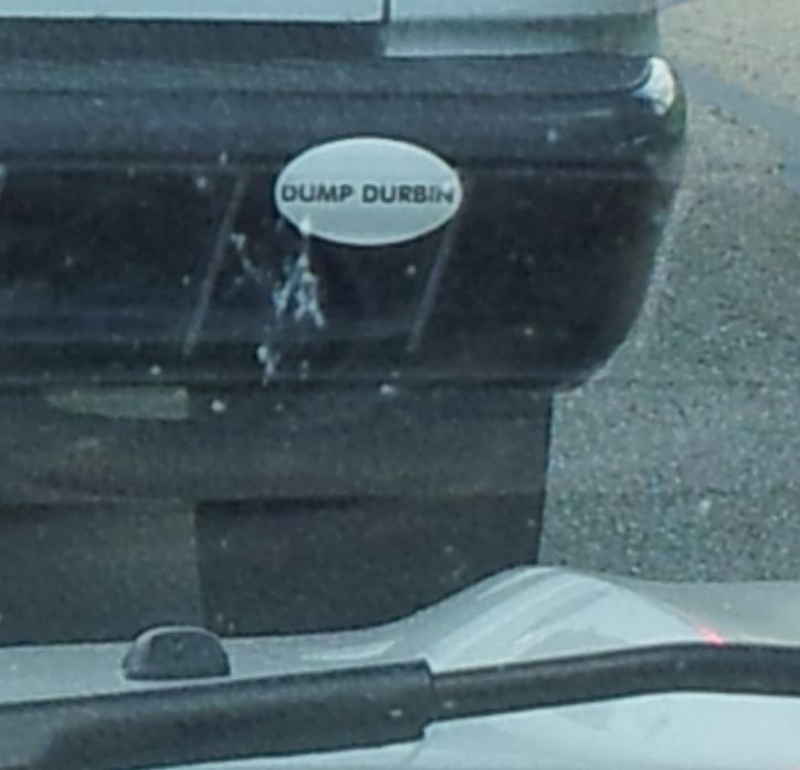 Bumper Sticker - Illinois - Dump Durbin