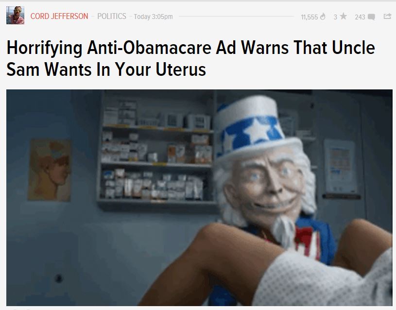 Creepy Obamacare Ad - Gawker1