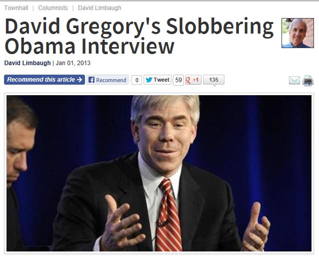 David Limbaugh - David Gregory Slobbering Obama Interview