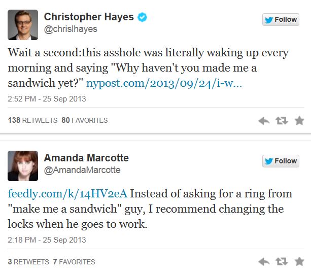 Twitter - sandwich complaints