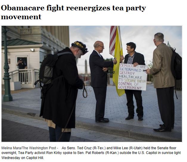 WaPo Tea Party Support Rising