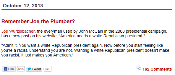 Remember Joe the Plumber