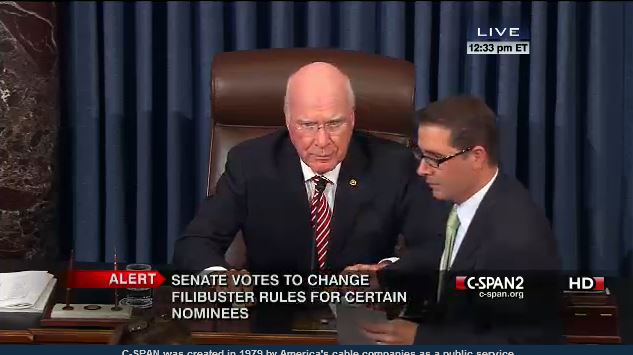 Senate Filibuster Rule Change Vote 11-21-2013