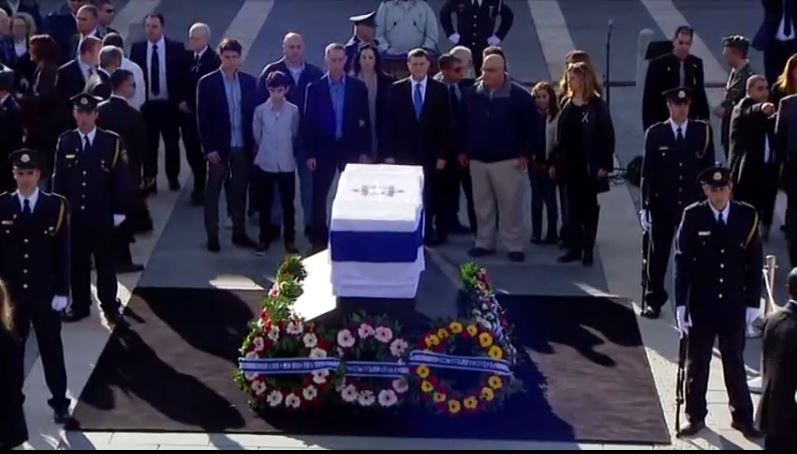 (Ariel Sharon Family at Funeral)