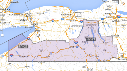 NY-23 District Map 2014