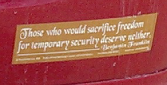 Bumper Sticker - Walpole MA - Ben Franklin quote