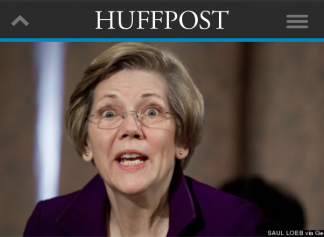 HuffPost Elizabeth Warren Not A Socialist cropped