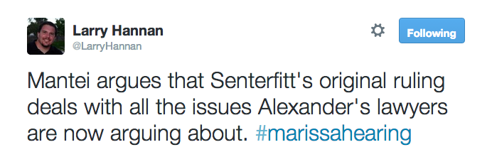 Mantei argues that Senterfitt