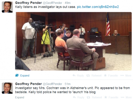 Tweets Cochran wife taping hearing 5-22-2014