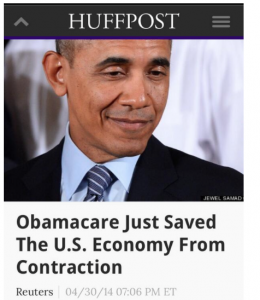 HuffPo Q1 GDP