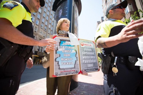 Anti Israel protester attacked Chloe Valdary Boston July 11 2014