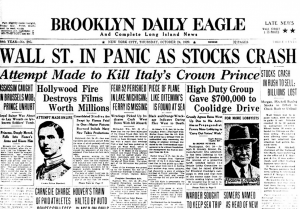 Stock Market Crash Newspaper