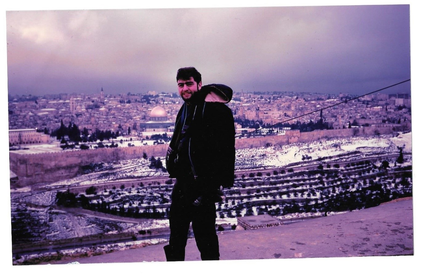 [In the camera that was found at the bombing site was this photo which was taken with the scenery of Jerusalem. This photo was later developed as Leon did not get the chance to see it]