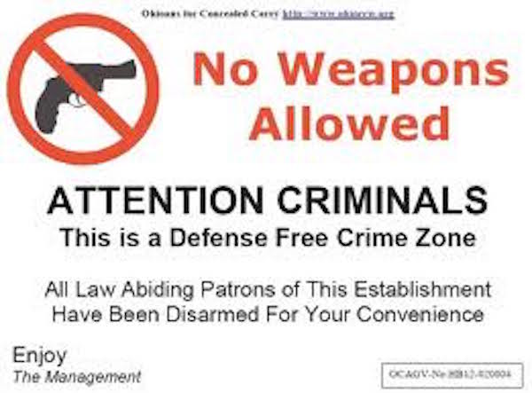 No Weapons Allowed