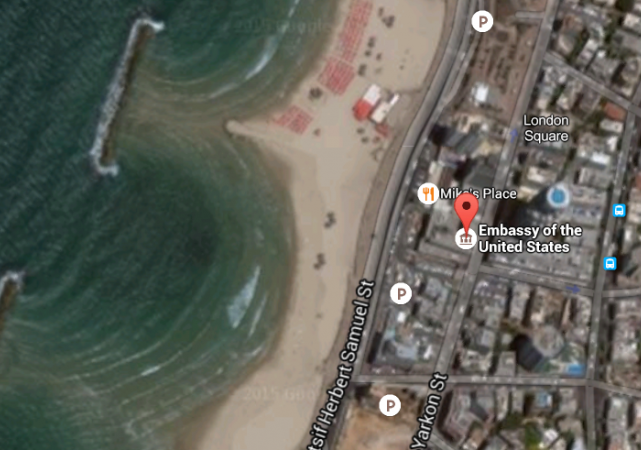 U.S. Embassy Tel Aviv Beach Satellite