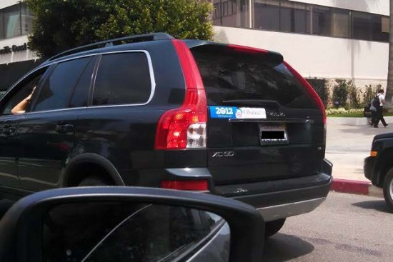 Bumper Sticker - Los Angeles - Obama Biden 2008 and 2012_Redacted