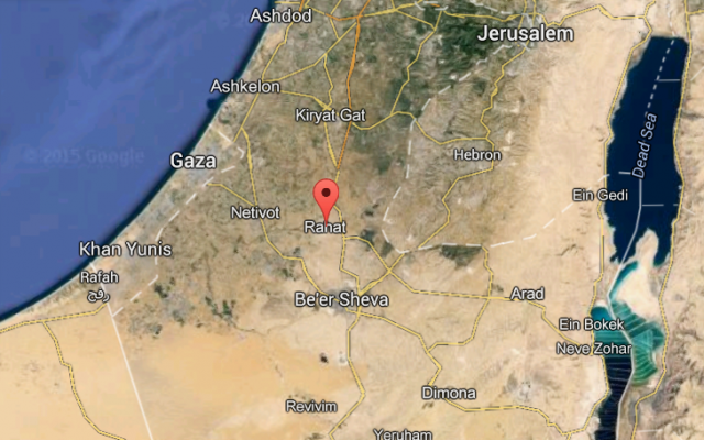 Negev Bedouin Rahat Regional Satellite Map