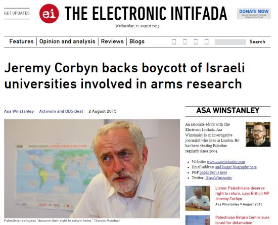 https://web.archive.org/web/20150812145642/https://electronicintifada.net/blogs/asa-winstanley/jeremy-corbyn-backs-boycott-israeli-universities-involved-arms-research