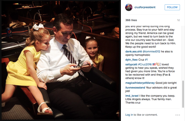 ted cruz instagram