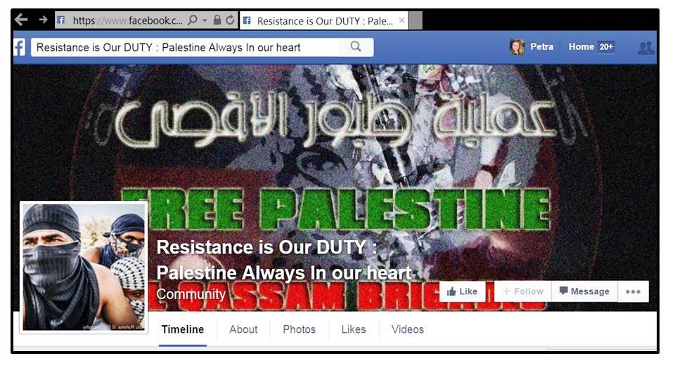 Resistance FB page liked by BT