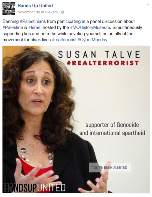 Rabbi Susan Talve, Real Terrorist, Facebook