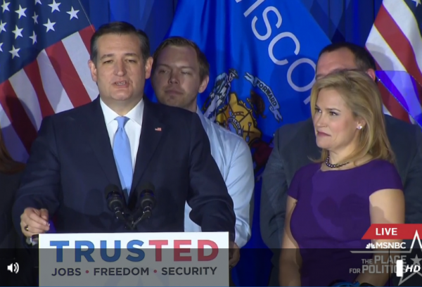 Cruz Victory Speech Wisconsin Heidi