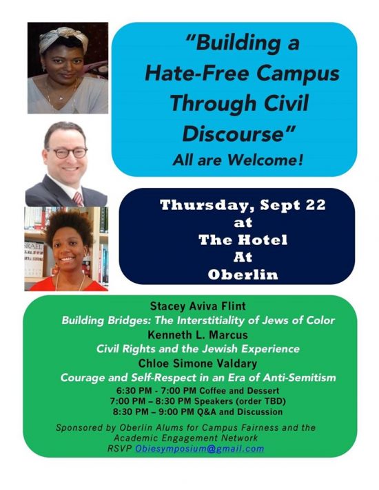 Oberlin Building a Hate-Free Campus Through Civil Discourse