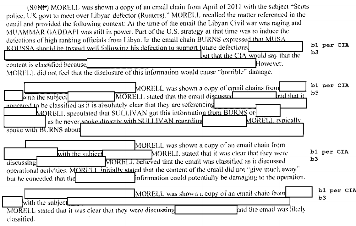 Morell Hillary Clinton Emails