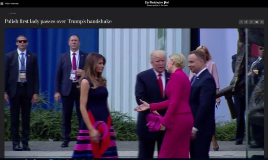 https://www.washingtonpost.com/video/politics/polish-first-lady-passes-over-trumps-handshake/2017/07/06/0ddbac1a-6273-11e7-80a2-8c226031ac3f_video.html
