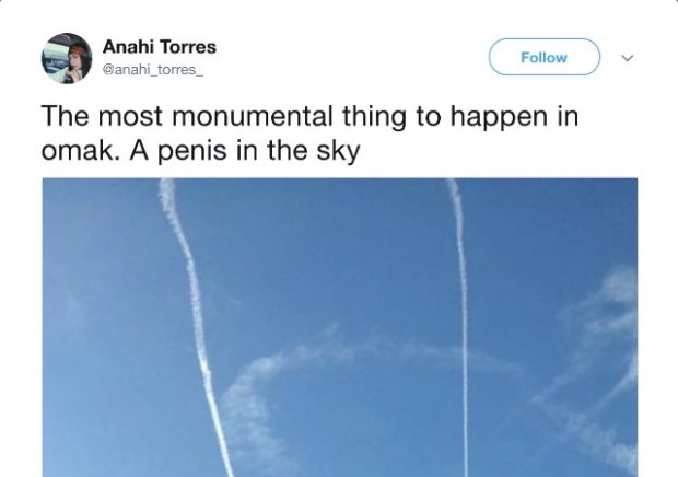 Navy Plane Draws Male Genitals in the Sky, Investigation Underway