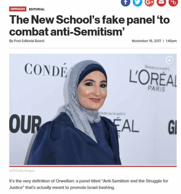 https://nypost.com/2017/11/19/the-new-schools-fake-panel-to-combat-anti-semitism/ 