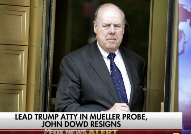 Tump's Top Lawyer, John Dowd Resigns